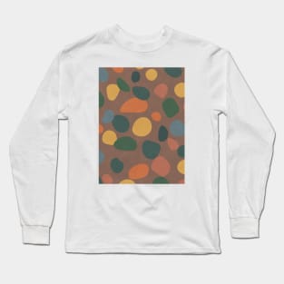 Pebbles Terrazzo - Earthy Tones Long Sleeve T-Shirt